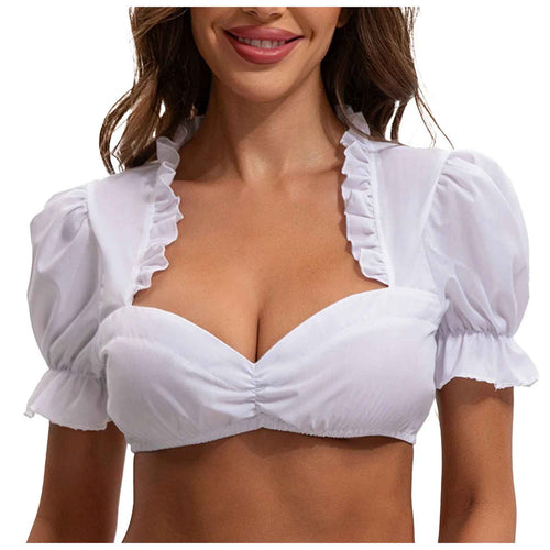 Bikini Damen mit Puffärmeln und Rüschendetails | A&Z - 1 - Atelier-Zofia