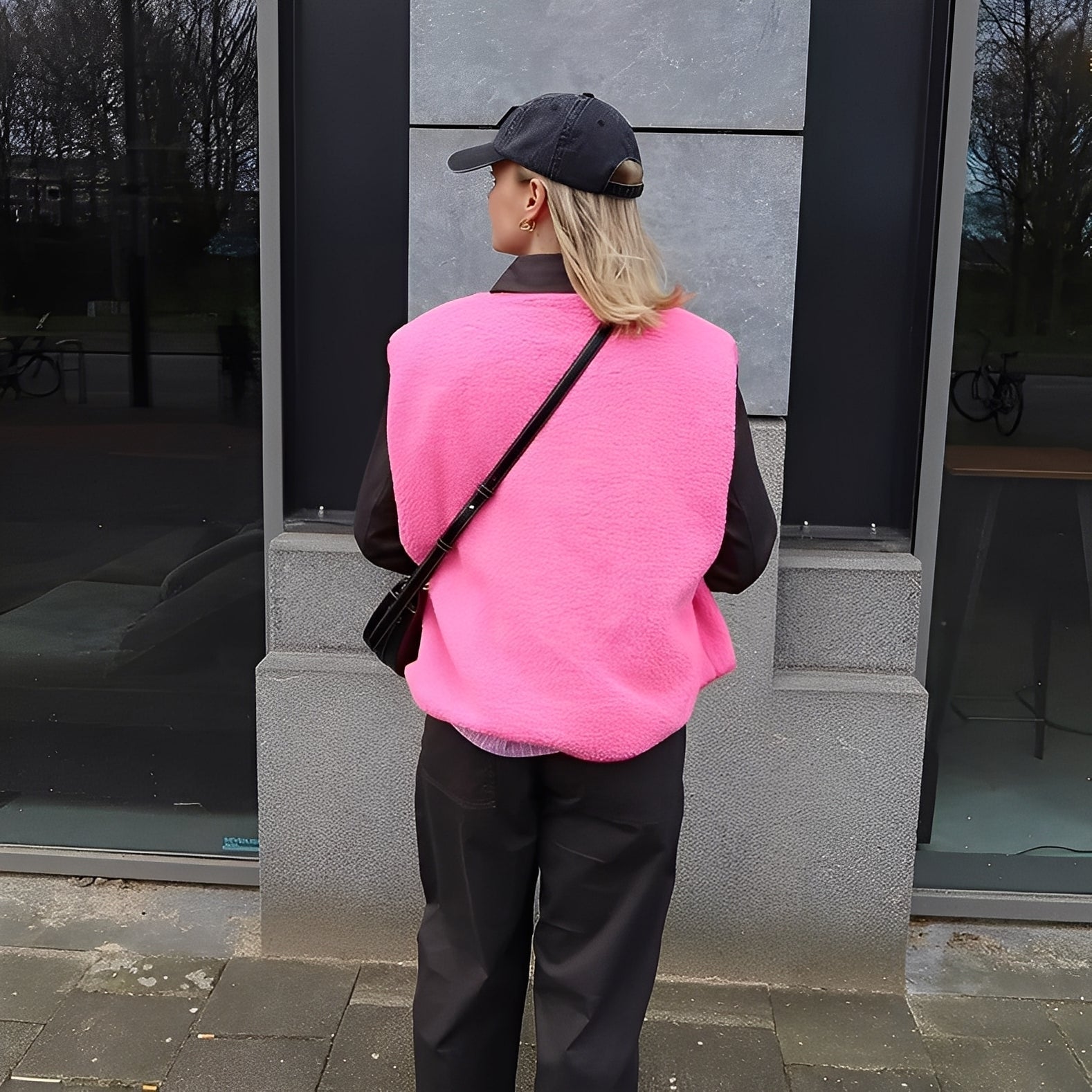 Damen Fleeceweste mit Knopfleiste und Taschen | M&G