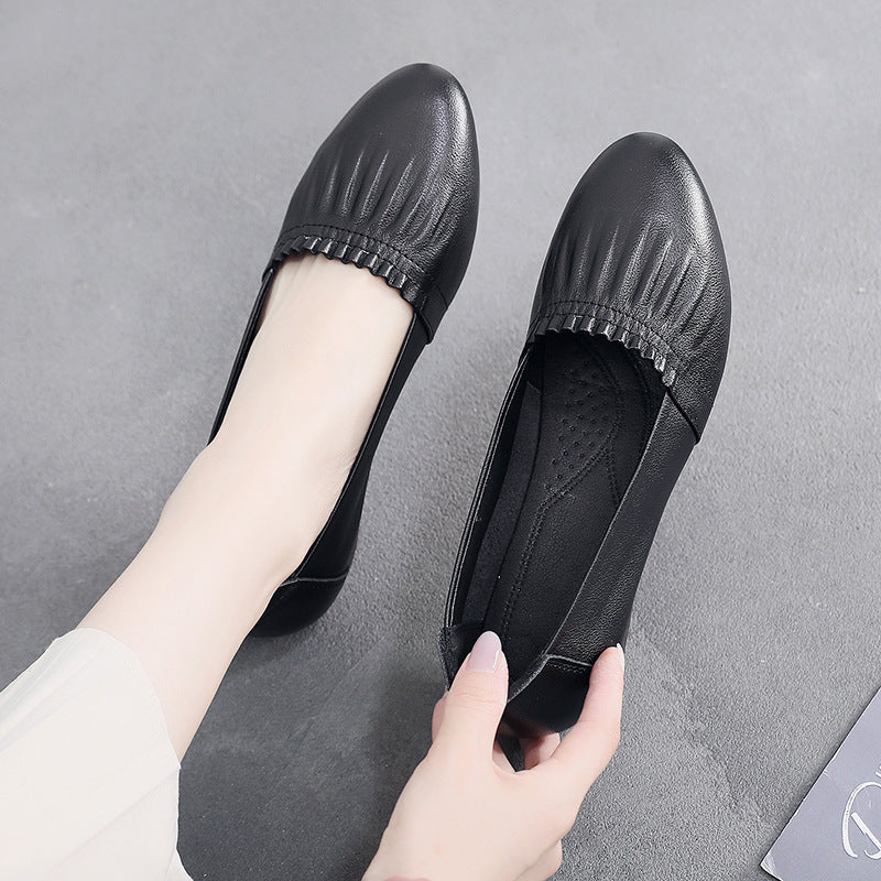 Klassische Leder-Loafer in Schwarz