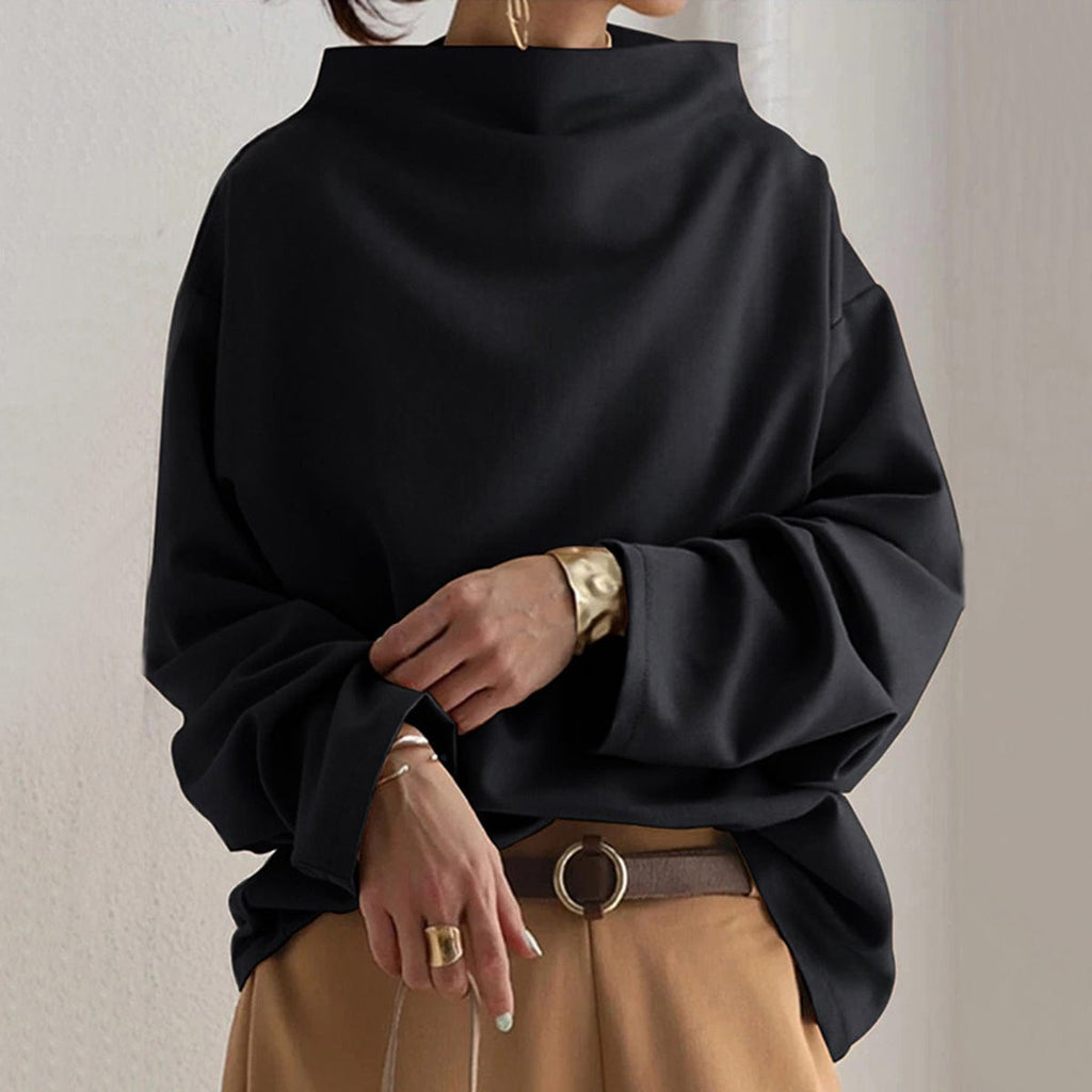 Eleganter Damen Pullover mit Modernem Faltkragen | M&G
