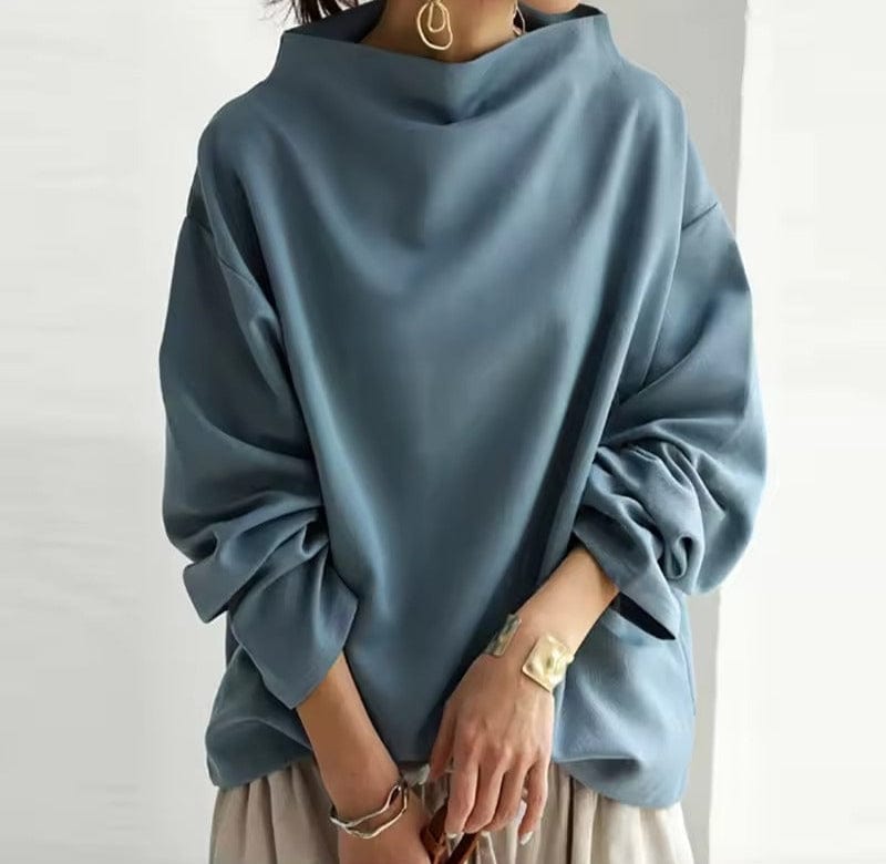 Eleganter Damen Pullover mit Modernem Faltkragen | M&G