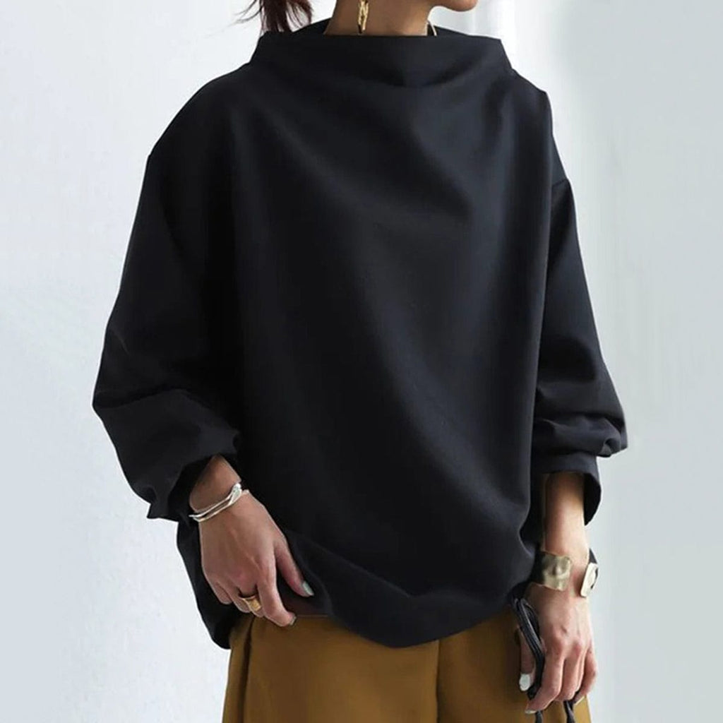 Eleganter Damen Pullover mit Modernem Faltkragen | M&G
