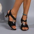 Elegante Sandalette mit Zierschnalle, Ansicht